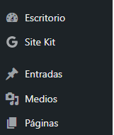 MENU WORDPRESS