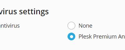 Error en Plesk Premium Antivirus